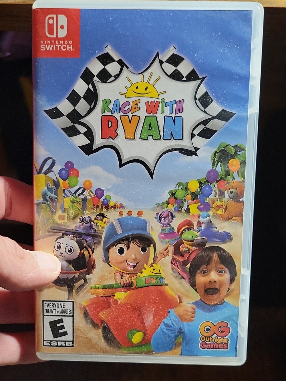 Nintendo Switch Race With Ryan - Blue, Red, Yellow Game Case